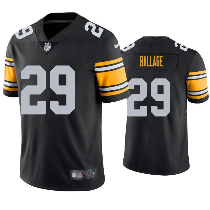 Men Pittsburgh Steelers #29 Kalen Ballage Nike Black Limited NFL Jersey